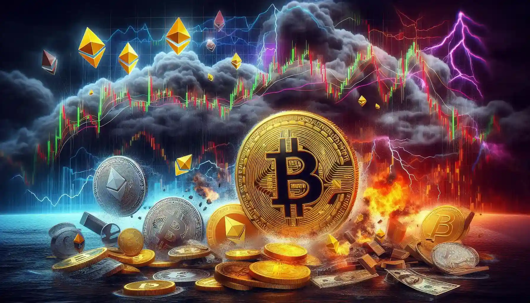 Bitcoin hits one-month low as altcoin sell-off triggers $455 million crypto