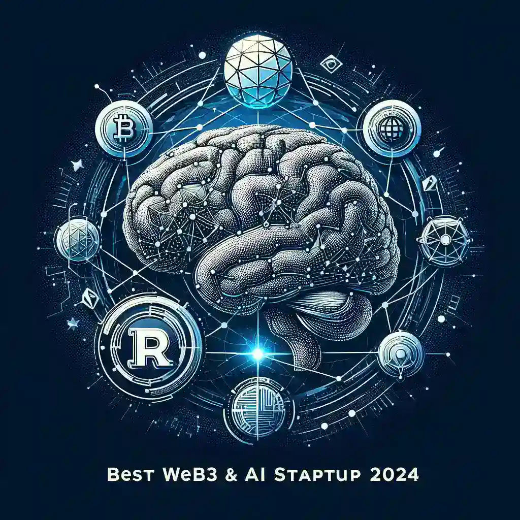 The image serves as a thumbnail to highlight Reltime's nomination as the Best Web3 and AI Startup 2024, showcasing their innovation and global recognition.