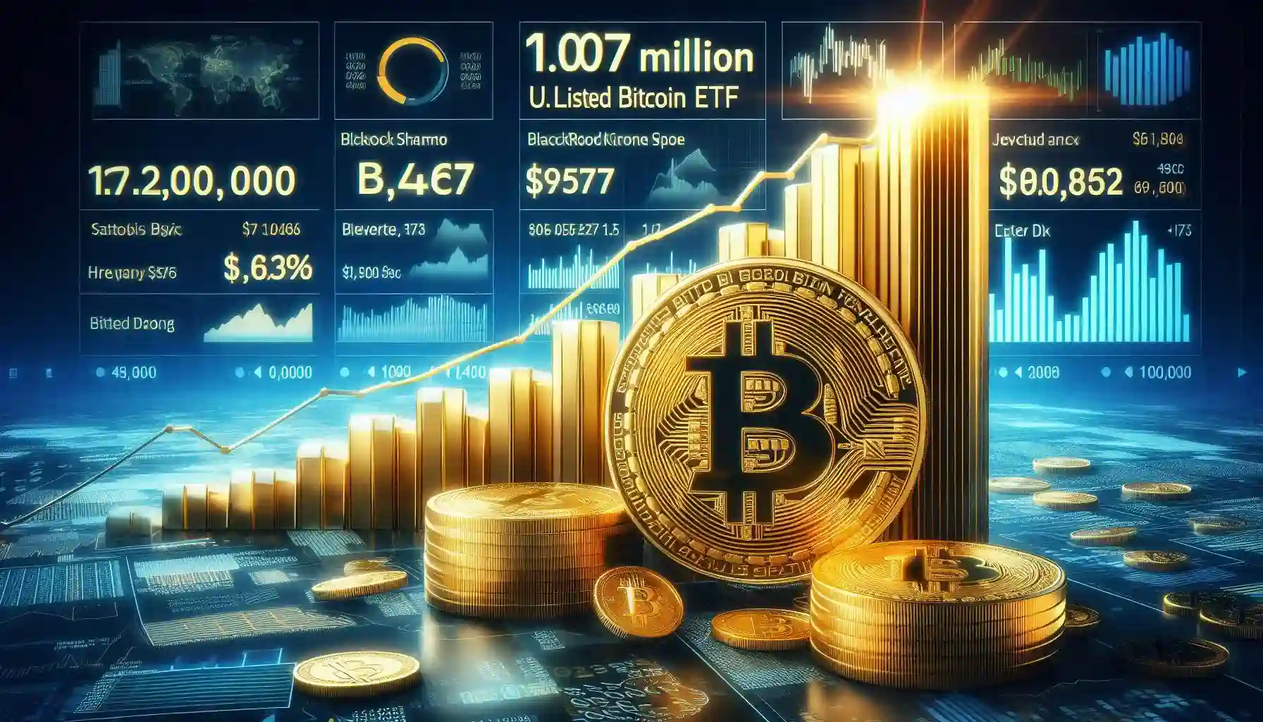 US Bitcoin ETFs now hold 1 million Bitcoin worth $96 billion