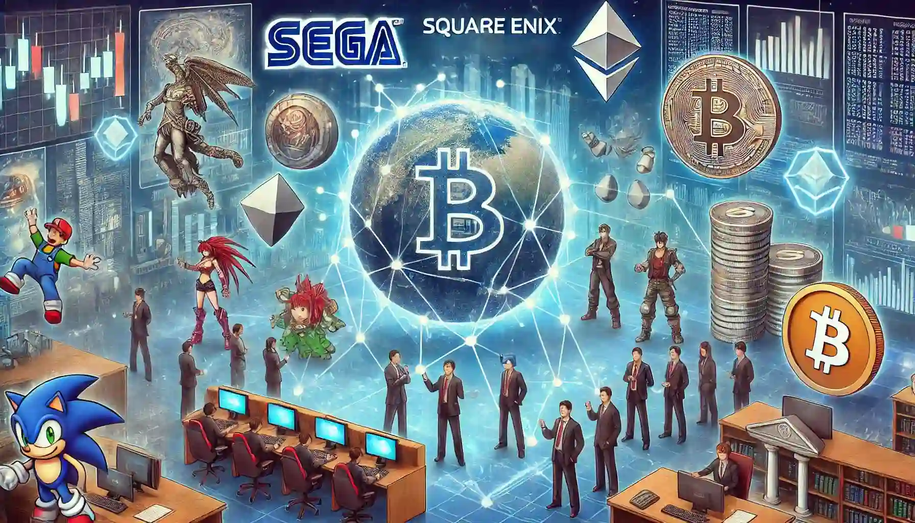 Sega, Square Enix, Konami & More Join Crypto Firms in Japanese Blockchain Gaming Alliance